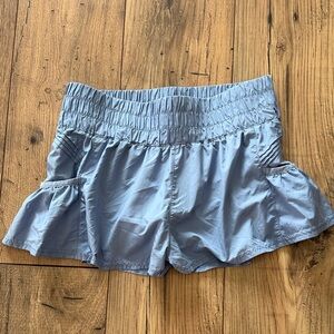 FP Movement by Free People Periwinkle Smocked Waist The Way Home Athletic Shorts